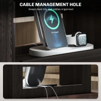 HOMCOM Four-Tier Desktop Organiser - Dark Brown(m-6)