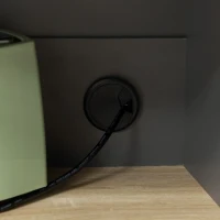 HOMCOM Mobile Dispensa Alto con Ripiani Regolabili Aperti, Cassetto e Armadietto, in Truciolato e MDF, 60x42x180 cm, Grigio(m-8)