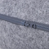 PawHut Coussin chauffant chat panier chat grand confort dim. 47L x 38l x 24H cm température max. 40°C polyester gris(m-8)