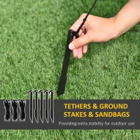 HOMCOM 6.5ft Inflatable Snowman LED Christmas Xmas Air Blown Holiday Decoration Outdoor Garden Decor(m-7)