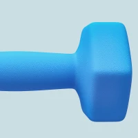 SPORTNOW Set 2 Manubri Esagonali da 2x6kg in Metallo e Plastica con Impugnatura Antiscivolo, 22x10x10 cm, Azzurro(m-9)