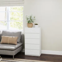 HOMCOM Chest of Drawers, 5-Drawer Storage Cabinets, Modern Dresser, Storage Drawer Unit for Bedroom(m-7)