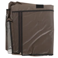 PawHut Rabbit Hutch Cover, Water-Resistant Pets Cage Protector, Breathable Guinea Pig Cage Cover - Brown(m-9)