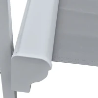 Outsunny Store banne Manuel rétractable Lumineux LED Aluminium Polyester Haute densité imperméabilisé dim. 3L x 2,5l (avancée) m Gris(m-8)