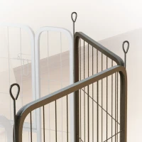 PawHut Two-Piece Dog Pen Expansion Pack for Medium Dogs, 80cm Tall Animal Pen with Three Connecting Stakes(m-8)