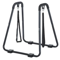 Homcom Barres Parallèles de Musculation en Métal Noir 280 x 92 x 58 cm(m-10)