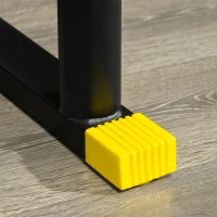 SPORTNOW Rastrelliera Pesi e Bilancieri in Acciaio e PP per Dischi con Diametro da 5 cm, 85.5x70x96 cm, Nera(m-8)