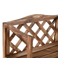 Outsunny 3-Tier Wooden Plant Stand Shelf, Flower Pot Holder Display Rack for Outdoor Indoor, 75 x 38 x 120cm(m-8)