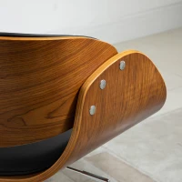 HOMCOM Sgabello da Bar Alto in Stile Industriale con Altezza Regolabile, Sgabello Cucina Vintage Girevole in Legno con Schienale e Poggiapiedi, 58L x 54P x 92-112Acm(m-7)