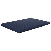 Outsunny Double Inflatable Mattress, with Built-In Pump - Blue(m-11)