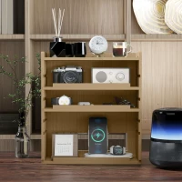 HOMCOM Four-Tier Desktop Organiser - Oak Tone(m-9)