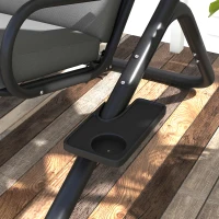 Outsunny Two-Seat Garden Swing Chair, with Protective Canopy - Grey(m-8)