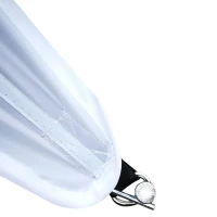 Outsunny Tenda da Sole Avvolgibile da Esterno Impermeabile in Poliestere, 10 x 10 x 4m, Bianco(m-6)