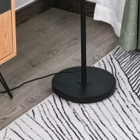 HOMCOM Lampadaire sur pied circulaire 40 W max. abat-jour rotin naturel marron dim. Ø 30 x 157 cm(m-5)