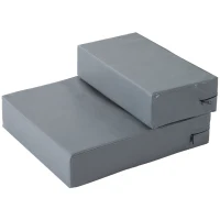 PawHut Scaletta per Cani Materassino 2 in 1 in PU e Gommapiuma 45x39x20cm Grigio(m-1)