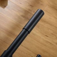 HOMCOM Dip Station per Allenamento Casa o Palestra, Stazione Fitness in Acciaio, 83x72x98cm - Rosso e Nero(m-7)