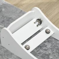 PawHut 30" Wooden Cat Running Wheel with Brake, White(m-9)