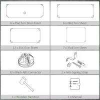 HOMCOM Six Cube Modular Storage Storage Unit - White(m-6)