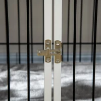 PawHut Indoor Dog Crate Furniture, Side End Table, with Soft Washable Cushion, Lockable Doors, for Small and Medium Dogs(m-9)