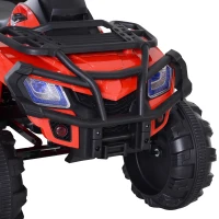 HOMCOM Vehículo Eléctrico de Batería para Niños +3 Años con Bontones Musicales con MP3 con Luces Doble Carga 30kg 118x80x80cm(m-8)