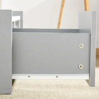 HOMCOM White Coffee Table with Faux Marble Top, 2-Tier Wood Center Table Sofa Table with Storage Drawer and Shelf for Home Living Room Reception Room(m-8)