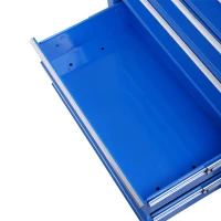 Homcom Caisse à Outils avec Chariot en Acier Bleu 68 x 39 x 71 cm(m-5)