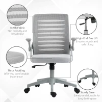 Vinsetto 44-53.5cm Adjustable Height Work Chair, with Mesh Back - Grey(m-5)