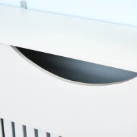 HOMCOM Cache-radiateur à lattes Couvercle de Radiateur en bois Design contemporain pour Salon Salle de Séjour(m-8)