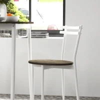 HOMCOM 3-Piece Dining Table and Chairs Set, Oval Kitchen Table with 2 Chairs, with Wire Storage Shelf and Steel Frame, Natural(m-9)