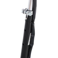 HOMCOM HOMCOM Patinete Eléctrico Scooter Plegable Negro Patinete Eléctrico Scooter Plegable con Manillar y tipo Monopatín con Freno y Caballete 120W Carga 80kg 81.5x37x96cm (Negro)(m-9)
