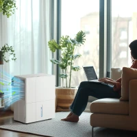 HOMCOM 30L Clothes Dryer Dehumidifier - White(m-10)