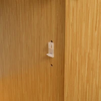 kleankin Mobile Bagno sotto Lavabo in Truciolato con Ripiani Regolabili e Lavello Curvo, 60x41.5x88 cm(m-9)