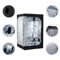 Outsunny Chambre de Culture Hydroponique 1,2 x 1,2 x 2 m(m-4)