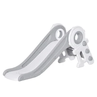 HOMCOM Folding Kids Slide Freestanding Slider for Toddler Climber Indoor Outdoor Playset Exercise Toy Activity Center for 1-3 Years, Cartoon Astronaut Shaped Grey(m-1)