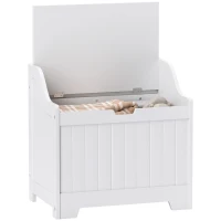 HOMCOM 61L Home Storage Chest - White(m-1)