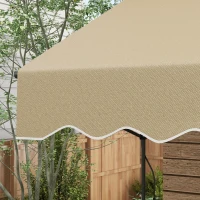 Outsunny Store banne manuel rétractable inclinaison réglable installation rapide  sans trous à percer 3 x 1,5 x 3,1 m(m-8)