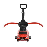 HOMCOM Compatible for Ride On Push Car w/ Storage Handle Steering Wheel Horn Footrest Cup Holder for Toddler Baby 12 - 36 Months Red Mercedes-Benz AMG C63(m-8)