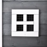 PawHut Pollaio da Giardino Prefabbricato in Legno con Tetto Impermeabile, 175.4x95.5x100cm - Grigio(m-9)