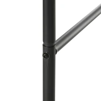 Outsunny Arco per Rampicanti in Metallo per Giardino ed Esterni, 140x40x240cm, Nero(m-7)