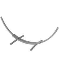 Outsunny 3.25m Wooden Hammock Stand Universal Fit Garden Picnic Camp Accessories, Grey(m-11)