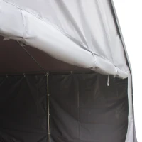 Outsunny 4 x 8 m Marquee Gazebo with Sides, 420g/m² PVC Cover, Heavy Duty Party Tent Canopy & Carport Shelter for Outdoor Event, Wedding, Dark Grey(m-8)