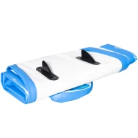 Outsunny SUP Gonfiabile con Pagaia, Zaino di Trasporto e Accessori, 300x76x15cm, Blu e Bianco(m-8)