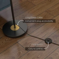 HOMCOM Tree Floor Lamp for Living Room Bedroom with 3 Light, Modern Standing Lamp, (Bulb not Included), 162cm, Grey(m-6)