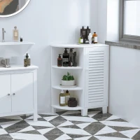 Mauble de salle de bain sur pied blanc(m-2)