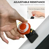 HOMCOM Exercise Bike, 8kg Flywheel Stationary Bike Indoor Cycling Machine with Adjustable Resistance Seat Handlebar, White(m-6)