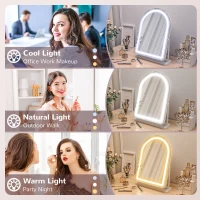 HOMCOM 43 x 59cm LED Vanity Mirror - White(m-5)