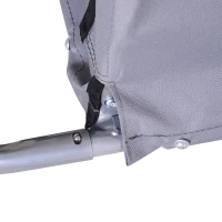 HOMCOM Carrello per Bici Rimorchio per Bicicletta in Acciaio, 140 × 88 × 60cm(m-8)