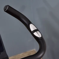 HOMCOM Bicicleta Estática Plegable con 8 Niveles de Resistencia Magnética Ajustable Bicicleta de Ejercicio Fitness con Pantalla LCD Pulsómetro y Sillín Regulable 86x47x112 cm Naranja(m-8)