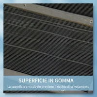 PawHut Rampa per Cani Pieghevole Antiscivolo in Legno con Maniglia Laterale, 43x165x6.5 cm, Nero(m-6)