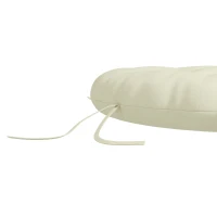 Outsunny Coussin de chaise de jardin rond pour fauteuil cocon - coussin de remplacement avec attaches - dim. Ø80 x 10H cm(m-8)
